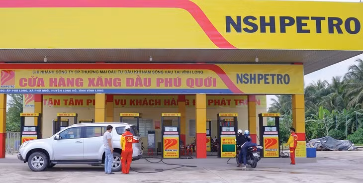 Cửa hàng phân phối xăng dầu của Công ty CP Thương mại Đầu tư dầu khí Nam Sông Hậu