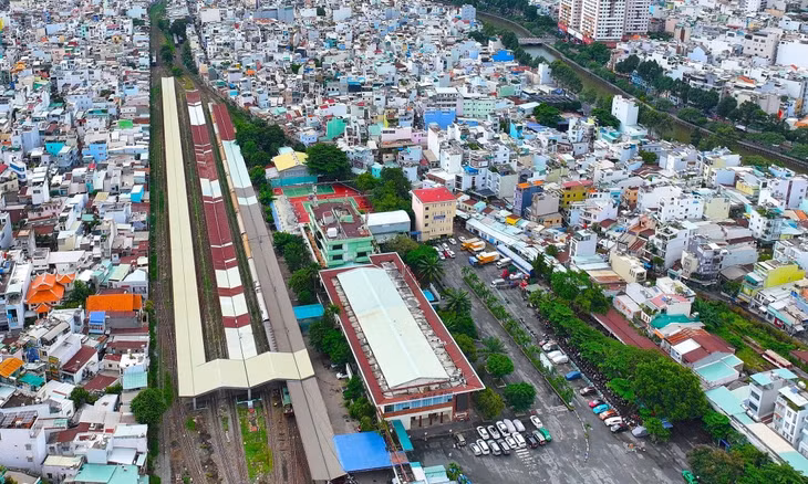 Ga Sài Gòn nhìn từ trên cao