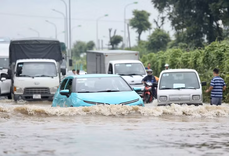 Hà Nội còn 11 điểm úng ngập. Ảnh minh hoạ.