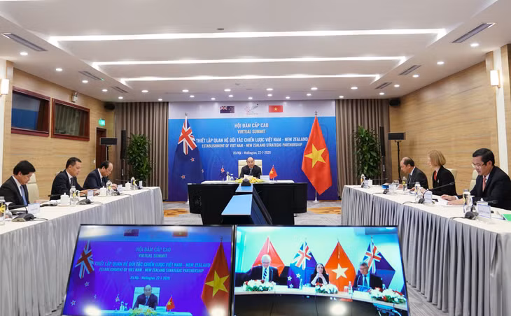 Toàn cảnh Hội đàm tại đầu cầu Hà Nội. Ảnh: VGP
