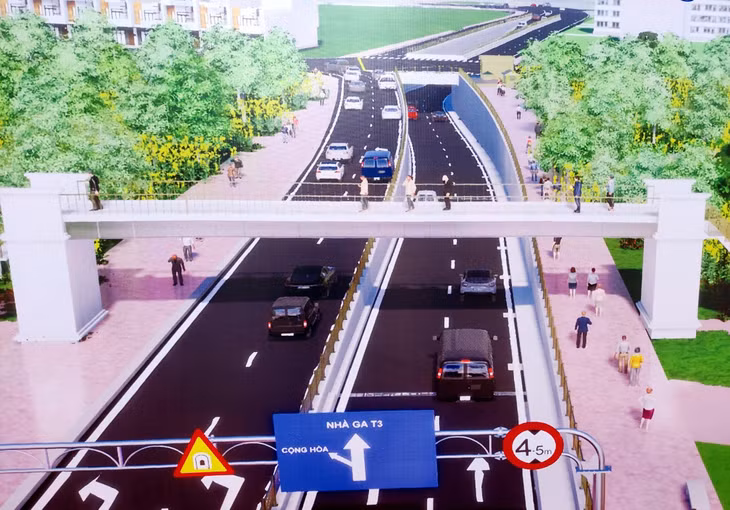 Phối cảnh hầm chui nút giao Trần Quốc Hoàn - Phan Thúc Duyện Phối cảnh hầm chui nút giao Trần Quốc Hoàn - Phan Thúc Duyện