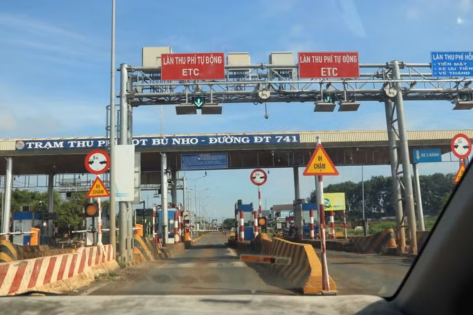 Một trạm BOT trên Đường tỉnh 741 tại Bình Phước