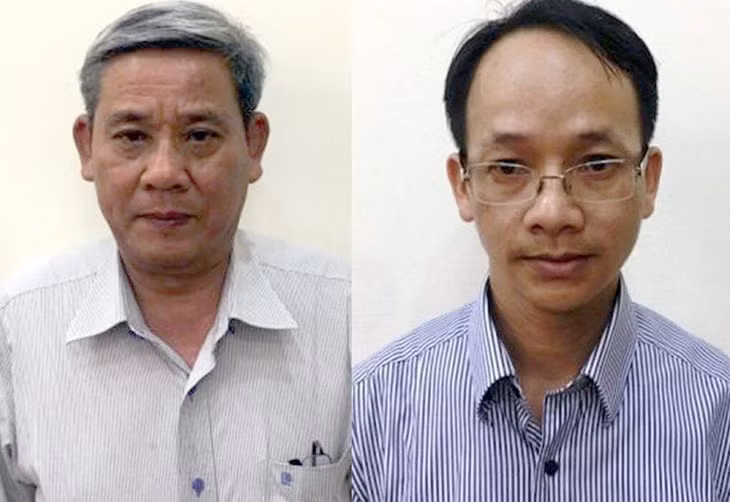 Ông Lê Văn Thanh (trái) và Nguyễn Thanh Chương