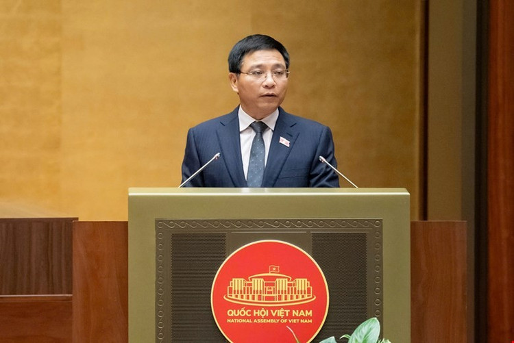 Bộ trưởng Bộ Tài chính Nguyễn Văn Thắng trình bày Báo cáo tóm tắt giải trình, tiếp thu, chỉnh lý dự thảo Nghị quyết về phương án phân bổ ngân sách trung ương năm 2026.