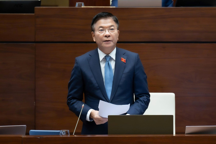 Phó Thủ tướng Lê Thành Long giải trình trước Quốc hội