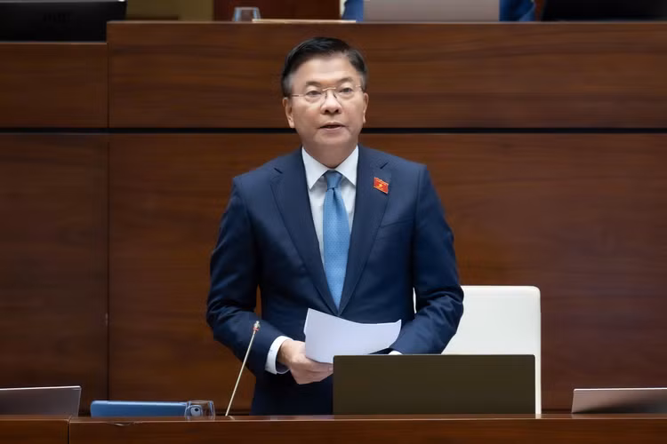 Phó Thủ tướng Lê Thành Long giải trình trước Quốc hội