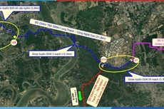 Mặt bằng hướng tuyến Dự án (nguồn: EVNPECC3)