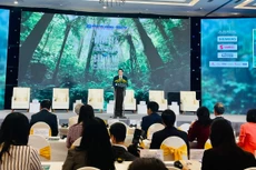 Thứ trưởng Bộ Tài chính Nguyễn Đức Tâm phát biểu tại Hội thảo Phát triển bền vững 2025 với chủ đề: "Động lực cho kỷ nguyên bền vững"