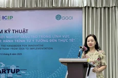 Đại diện Cục Đổi mới sáng tạo, Chuyển đổi xanh và Khuyến công thuộc Bộ Công thương phát biểu tại Tọa đàm (ảnh: Moit)