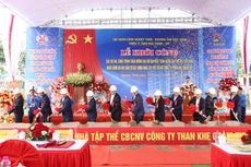Lễ khởi công Dự án Đầu tư xây dựng Nhà tập thể cán bộ công nhân viên Công ty Than Khe Chàm - TKV (ảnh: TKV)