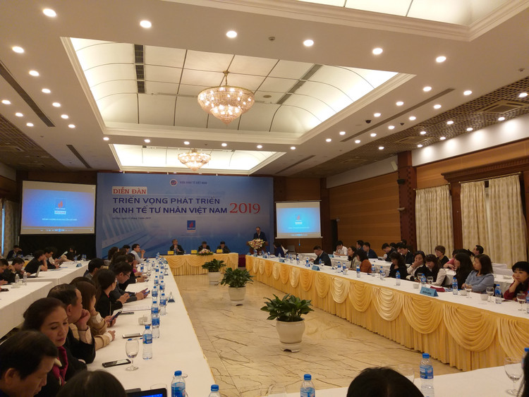 Theo PGS.TS. Trần Đình Thiên, phát triển kinh tế tư nhân phải được xem là một nhiệm vụ ưu tiên chiến lược trong 5 -7 năm tới. Ảnh: Trần Nam