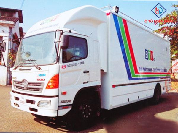 Mô hình xe truyền hình lưu động HD - ảnh internet