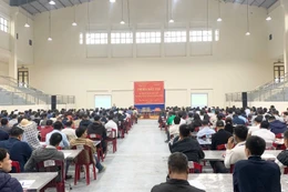 Phiên đấu giá tài sản là giá quyền sử dụng 122 thửa đất cho nhân dân làm nhà ở tại khu dân cư Cổ Giả, xã Nam Minh, tỉnh Ninh Bình