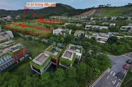 Quang cảnh phiên đấu giá 15 ô đất ở, đất thương phẩm thuộc dự án Khu du lịch sinh thái Đại Lải - Khu B