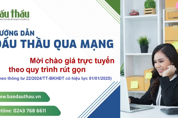 Hướng dẫn mời chào giá trực tuyến theo quy trình rút gọn