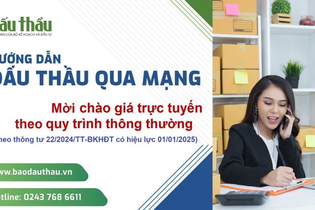 Hướng dẫn mời chào giá trực tuyến theo quy trình thông thường