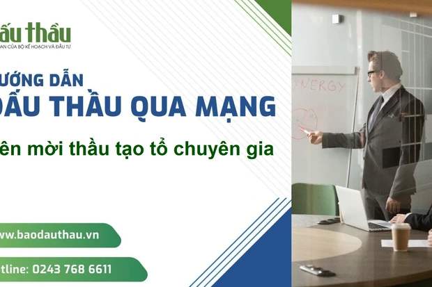 Hướng dẫn bên mời thầu thành lập tổ chuyên gia