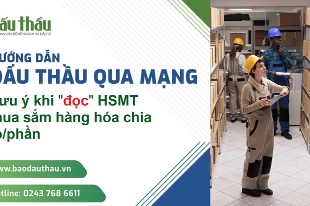 Lưu ý khi "đọc" hồ sơ mời thầu mua sắm hàng hóa chia lô/phần