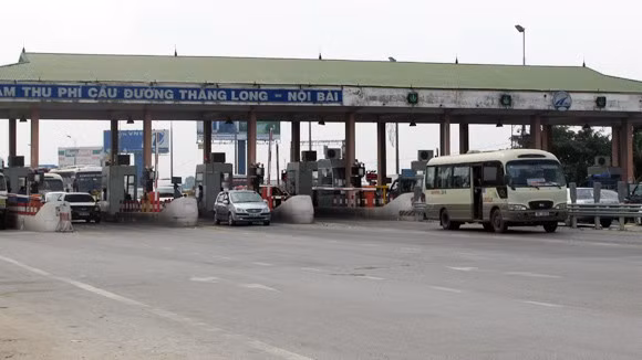 Trạm Bắc Thăng Long - Nội Bài đang thu phí hoàn vốn cho dự án tuyến tránh thành phố Vĩnh Yên (tỉnh Vĩnh Phúc).