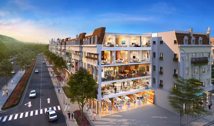Shophouse Europe sẽ biến hóa thành nhiều khu dịch vụ khác nhau để kích thích chi tiêu của du khách 