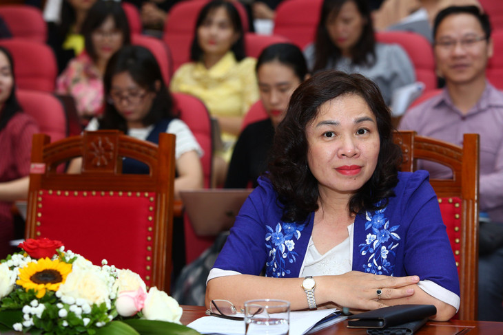 Bà Dương Thị Hồng - Phó Viện trưởng Viện Vệ sinh dịch tễ Trung ương, Trưởng Văn phòng TCMR Quốc gia. Ảnh: Lê Tiên