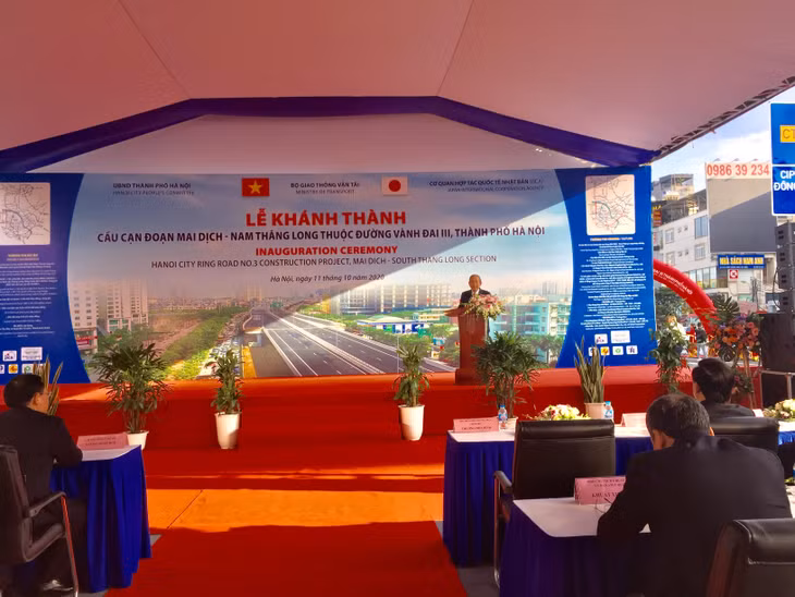 Khánh thành cầu cạn Mai Dịch - Nam Thăng Long ảnh 1