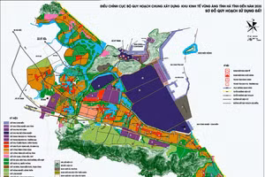 Bản đồ quy hoạch Khu kinh tế Vũng Áng (nguồn: hatinh.gov.vn)