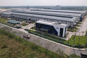 Toàn cảnh Nhà máy ống thép Hòa Phát Long An tại Tây Ninh (ảnh: TN)