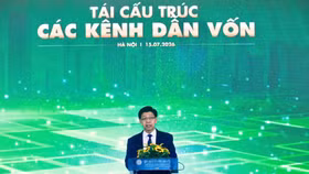 Tổng biên tập Báo Tài chính - Đầu tư Phạm Văn Hoành phát biểu khai mạc Hội nghị