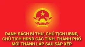 Lãnh đạo 23 tỉnh, thành phố mới thành lập sau sáp nhập