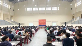 Phiên đấu giá tài sản là giá quyền sử dụng 122 thửa đất cho nhân dân làm nhà ở tại khu dân cư Cổ Giả, xã Nam Minh, tỉnh Ninh Bình