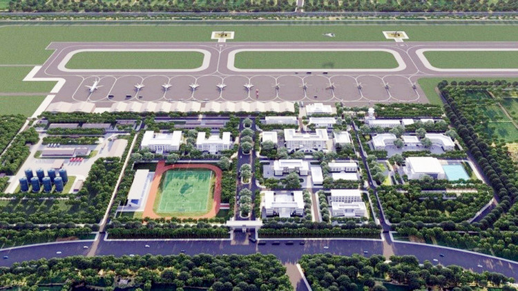 Phối cảnh sân bay Gia Bình.