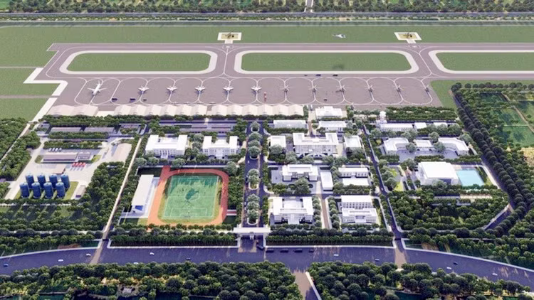 Phối cảnh sân bay Gia Bình.