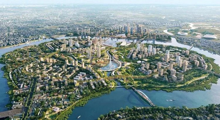 Phối cảnh khu đô thị mới Bình Quới - Thanh Đa