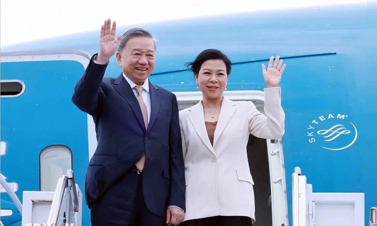 Tổng Bí thư Tô Lâm và Phu nhân. TTXVN
