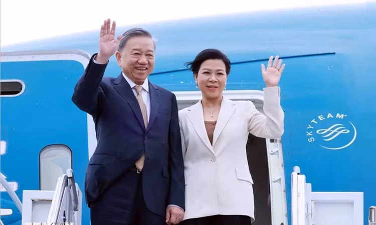 Tổng Bí thư Tô Lâm và Phu nhân. TTXVN