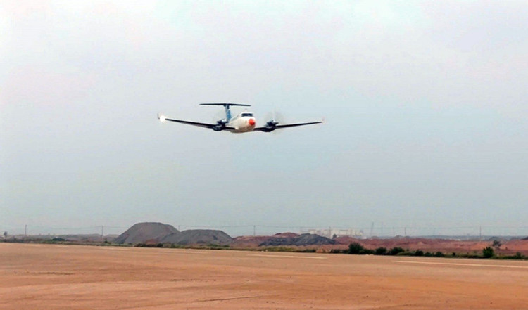 Máy bay bay đánh giá phương thức bay tại sân bay Long Thành