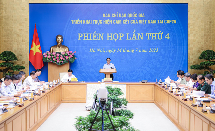 Thủ tướng Phạm Minh Chính chủ trì phiên họp lần thứ 4 Ban Chỉ đạo quốc gia thực hiện cam kết tại COP26