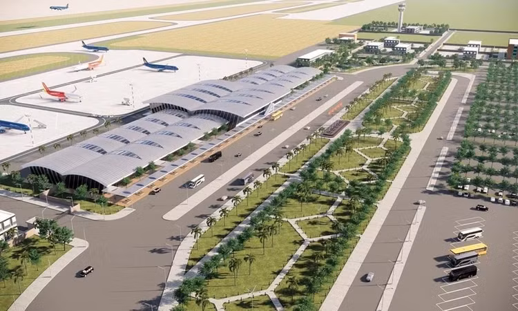 Phối cảnh sân bay Phan Thiết. Ảnh: CAAV