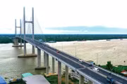 Cầu Rạch Miễu 2 - một dự án điển hình thuộc Dự án cao tốc Bắc - Nam phía Đông về đích trước kế hoạch 6 tháng. Ảnh: Lê Tiên