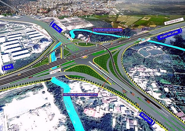 Phối cảnh nút giao Mỹ Thủy