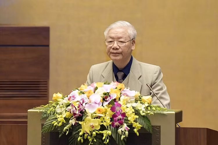 Tổng Bí thư, Chủ tịch Nước Nguyễn Phú Trọng phát biểu tại Hội nghị