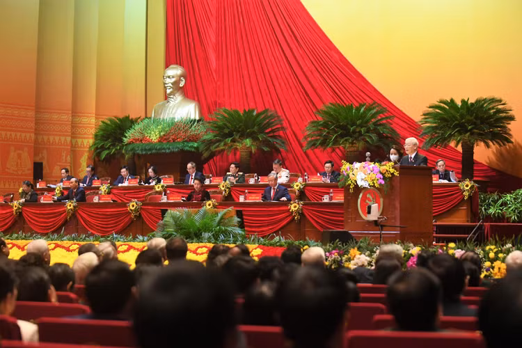 Phiên khai mạc Đại hội lần thứ XIII của Đảng, sáng 26/1. Ảnh: VGP