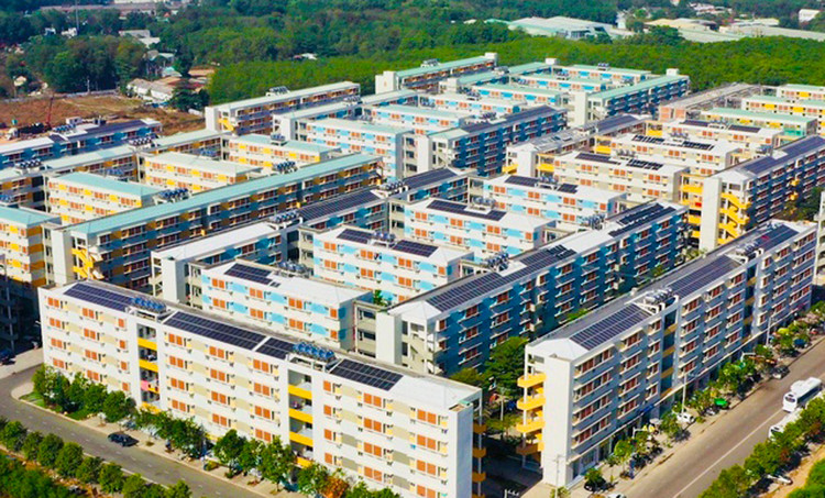 Một khu nhà ở xã hội tại Bình Dương