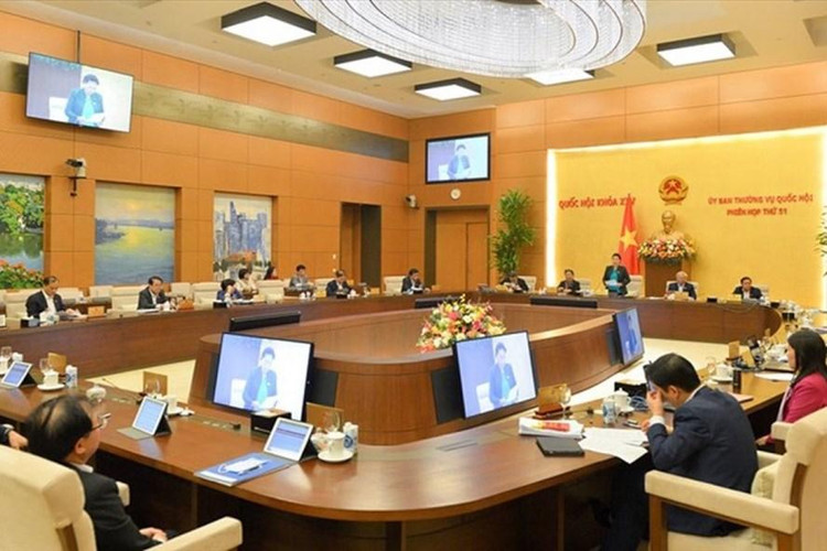 Phiên họp 51 của Ủy ban Thường vụ Quốc hội. Ảnh: Quốc hội