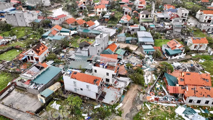 Ban Vận động cứu trợ Trung ương đã phân bổ tổng số tiền hơn 2.040 tỷ đồng hỗ trợ khắc phục hậu quả bão số 3