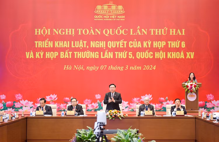 Ủy ban Thường vụ Quốc hội tổ chức Hội nghị toàn quốc lần thứ hai triển khai luật, nghị quyết