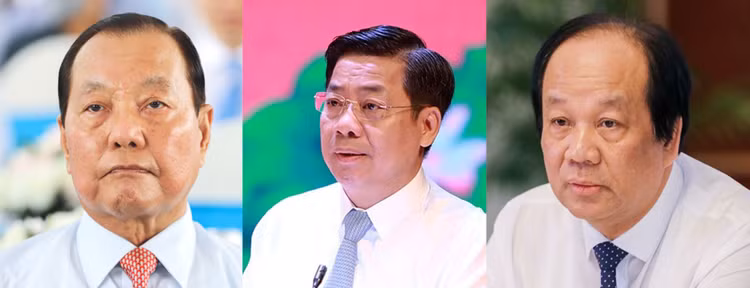 Trung ương Đảng thi hành kỷ luật đối với các ông Lê Thanh Hải, Dương Văn Thái và Mai Tiến Dũng (từ trái qua phải)