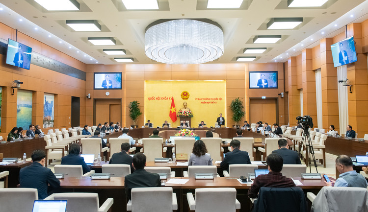 Một phiên họp của Ủy ban Thường vụ Quốc hội