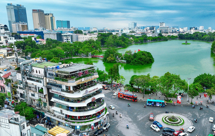 Khu vực Quảng trường Đông Kinh Nghĩa Thục. Ảnh: Hoàng Hà